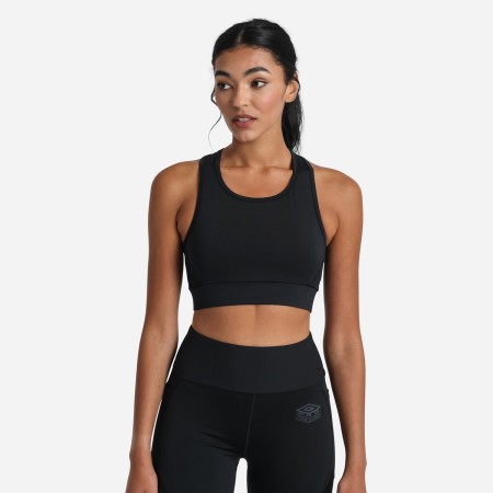 Sujetadores Deportivos Umbro Pro Entrenamiento Sports Bra Mujer Negros | MX-39027