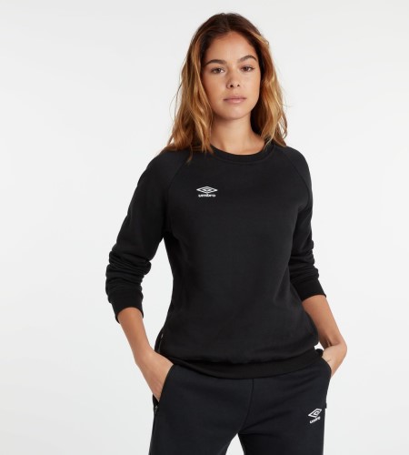 Suéteres Umbro Club Leisure Sweat Mujer Negros Blancos | MX-91683