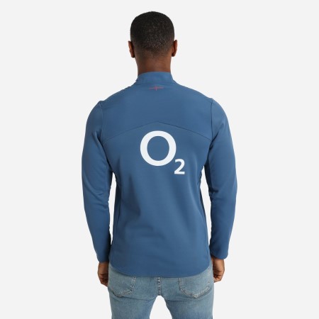 Sweats Umbro England Rugby 22/23 Half Zip Fleece Azules | MX-78934