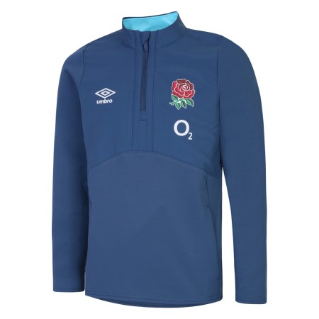 Sweats Umbro England Rugby 22/23 Half Zip Fleece Junior Azules | MX-91640