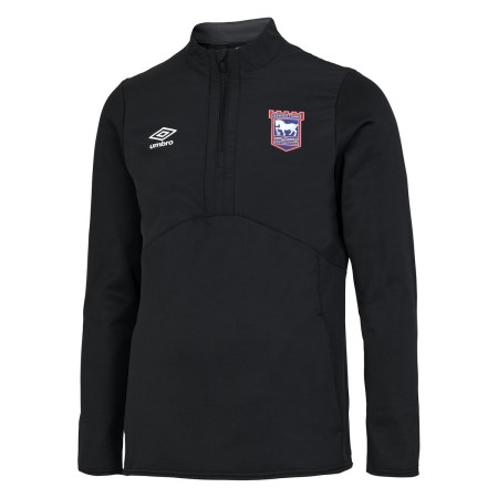 Sweats Umbro Ipswich Town 22/23 Half Zip Fleece Junior Negros | MX-56605
