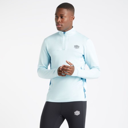 Tops Umbro Pro Entrenamiento Quarter Zip Top Hombre Azules Blancos | MX-78309
