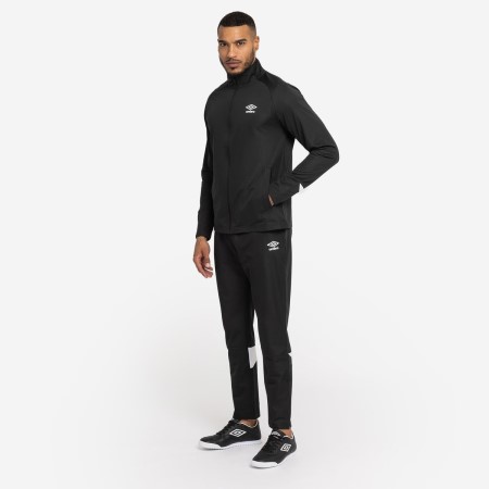 Trajes Umbro Total Entrenamiento De Punto Suit Hombre Negros Blancos | MX-45193
