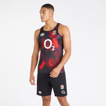 Chaleco Umbro England Rugby 22/23 Gym Vest Rojos Morados Oscuro Negros | MX-32370